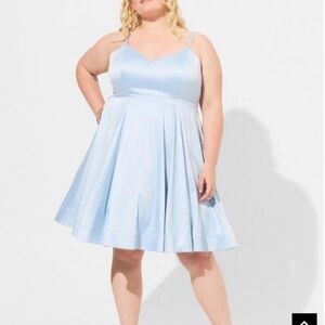 Torrid Soft Blue Sleeveless Dress
